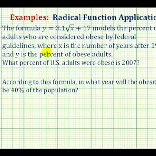 Radical Equation App Obesity