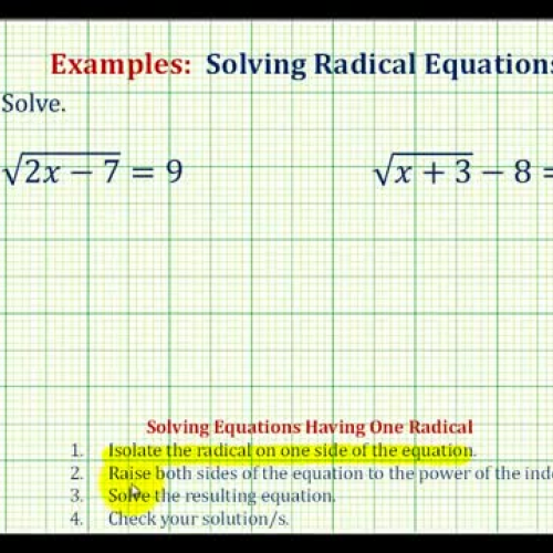 Radical Equation Ex2