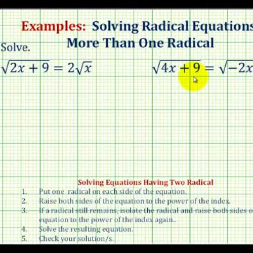 Radical Equation Ex5