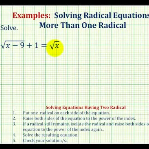 Radical Equation Ex6