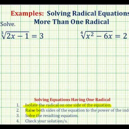 Radical Equation Index3_4 Ex