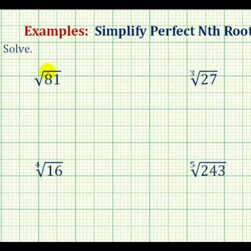 Radical Perfect Nth Roots Ex