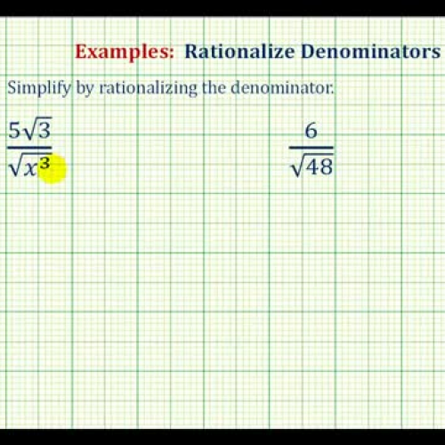 Radical Rationalize Denom Ex2