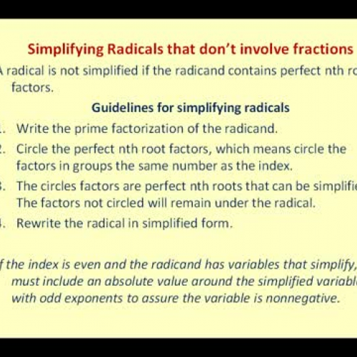 Radical Simplify2