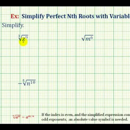 Radical Simplify Perfect Nth Root Ex2