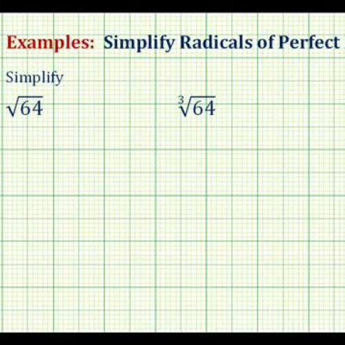 Radicals Simplify Ex1