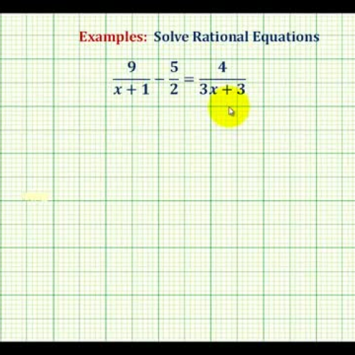 Rational Equation More1