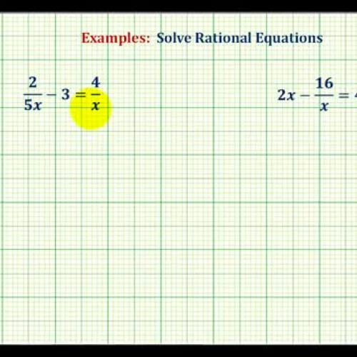 Rational Equations Ex2