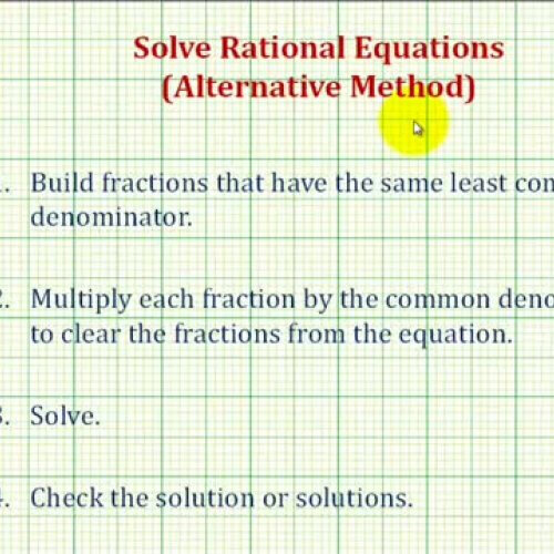 Rational Equations Ex3 Var Denom Alt