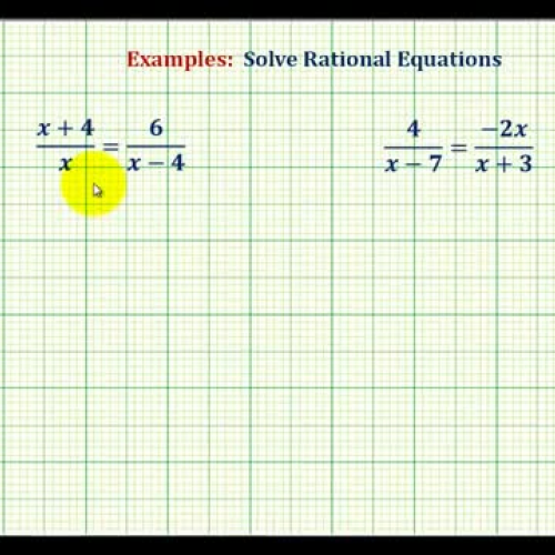 Rational Equations Ex3