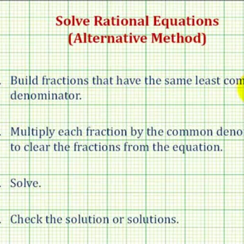 Rational Equations Ex4 Var Denom Alt