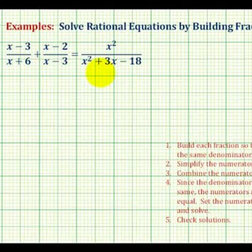 Rational Equations Ex5 Alternative Method