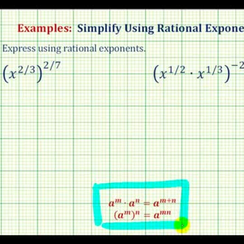 Rational Exponent Expressions Ex