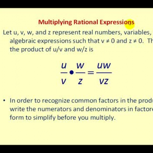 Rational Expr Mult Div