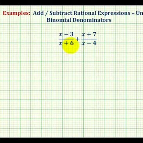 Rational Express Add Unlike Bi Denom Ex B