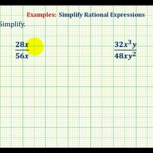 Rational Expression Simplify Ex1