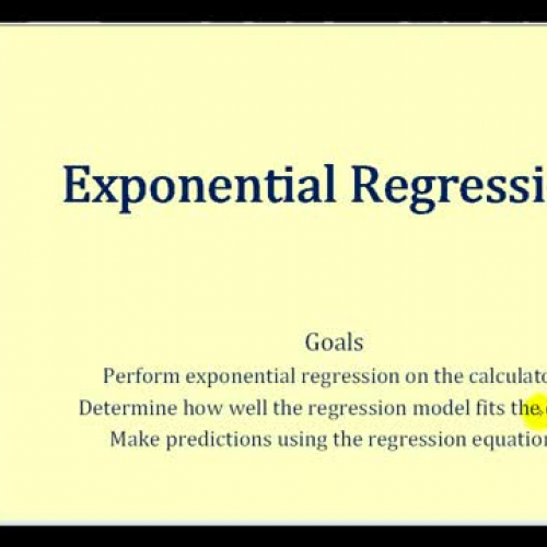 Regression Exponential1