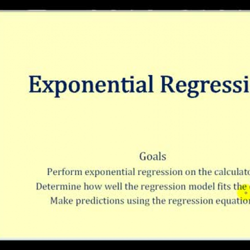 Regression Exponential2