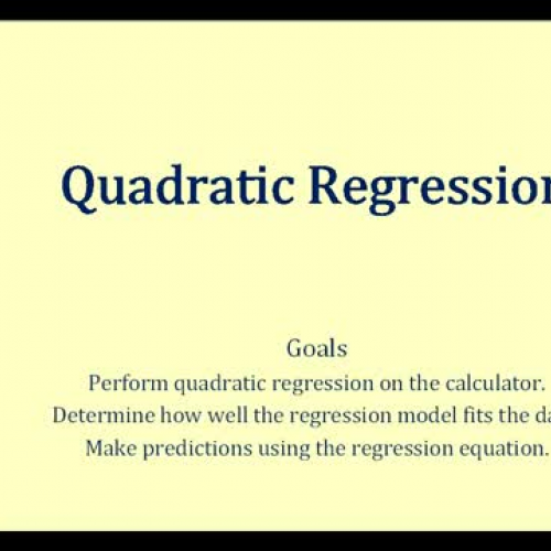 Regression Quadratic1