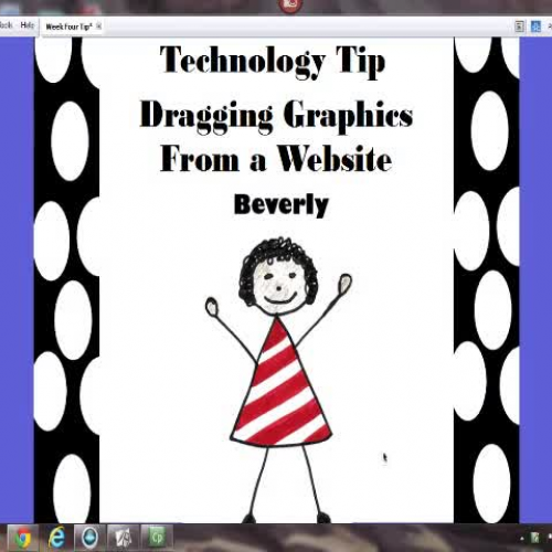 Dragging Internet Graphics to a Flipchart Pag