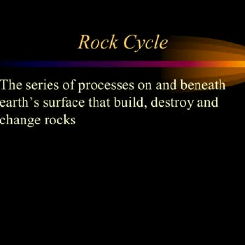 Rock Cycle - Flipped