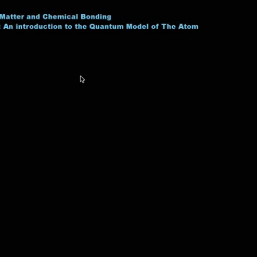 Intro to quantum model of atom