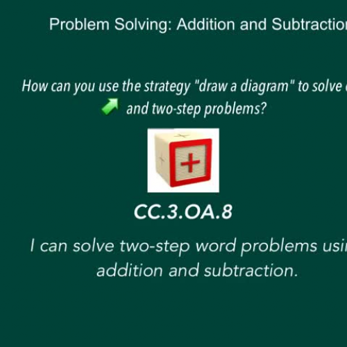 Modeling Addition 2 step problems