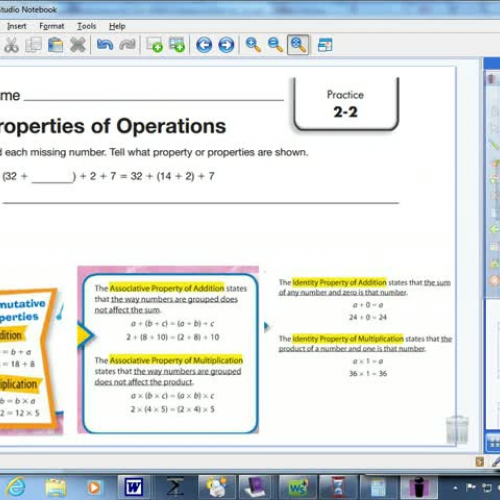 2-2 Properties of Operations