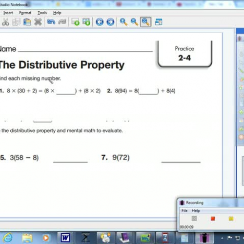 2-4 Distributive Property