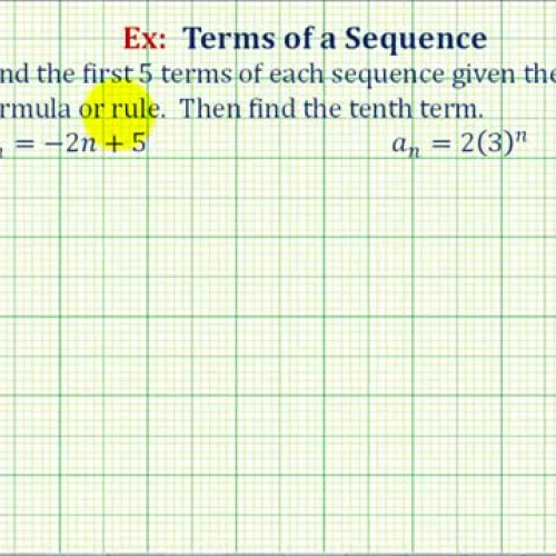 Sequence Terms Ex1