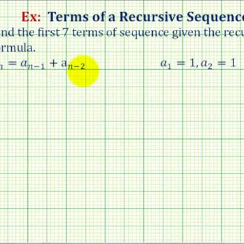 Sequence Terms Recursive Ex