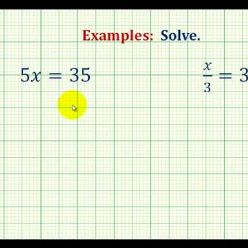 Solve One Step Eq Var L_ Side Mult_ Div Ex