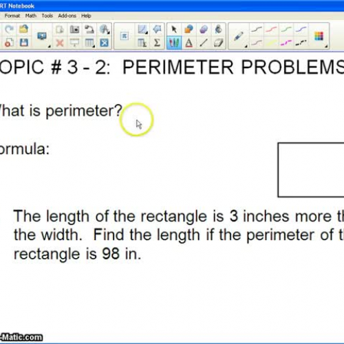 TOPIC # 3 - 2 Perimeter Problems