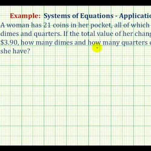 System Equations Coin Problem Ex