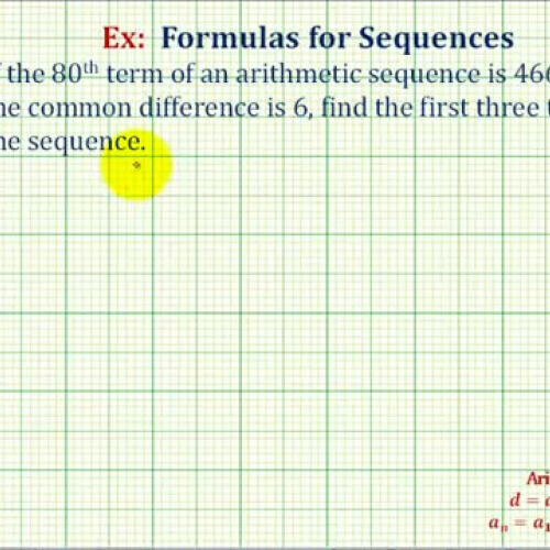 Sequence Arithmetic Find Term Ex