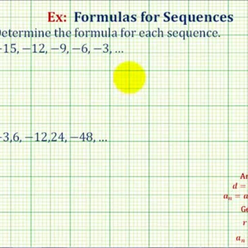 Sequence Formula From Terms Ex1