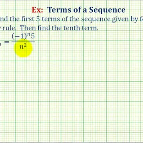 Sequence Terms Ex3