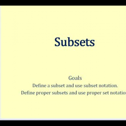 Set Subsets