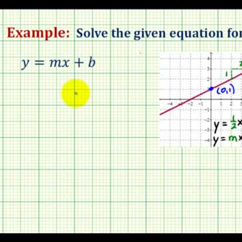 Solve For Variable Ex1