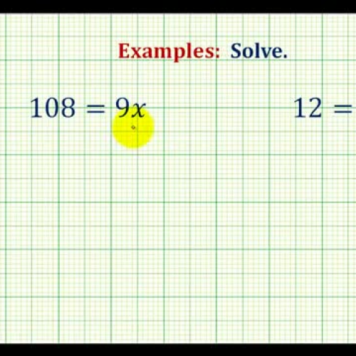 Solve One Step Eq Var R_ Side Mult_ Div Ex