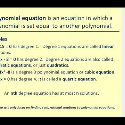 Solve Poly Equ Graphically Short