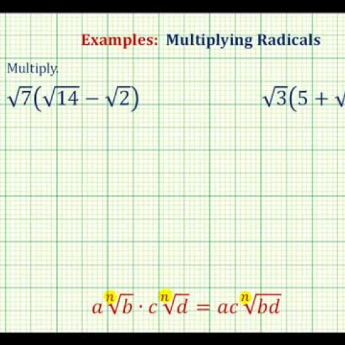 Square Root Distribute Ex