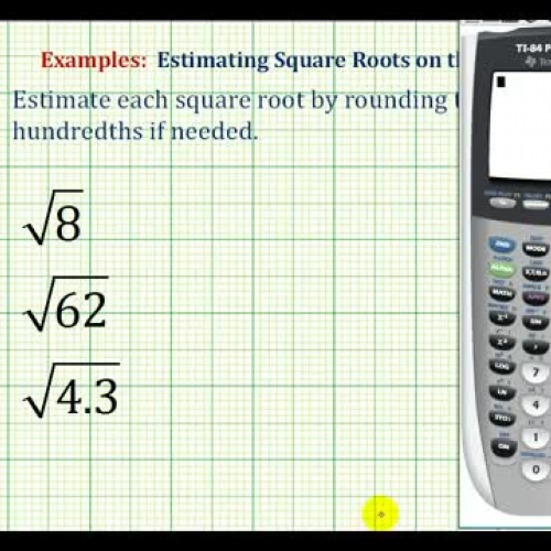 Square Root Estimate Ex