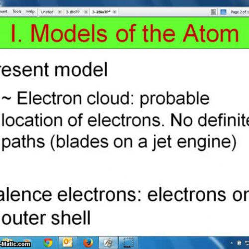 3-2 Structure of the Atom notes