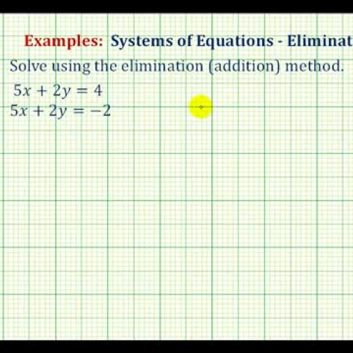 System Equations Elim No Sol