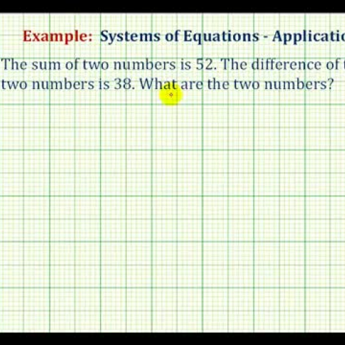 System Equations Number Prob Elim Ex