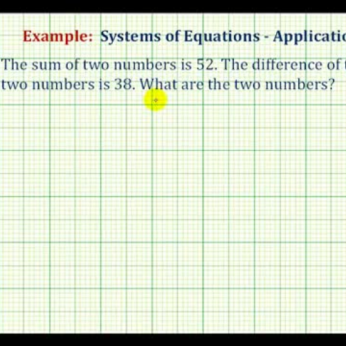 System Equations Number Prob Sub Ex