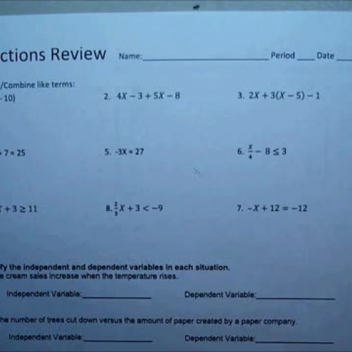 Functions Review 1-7