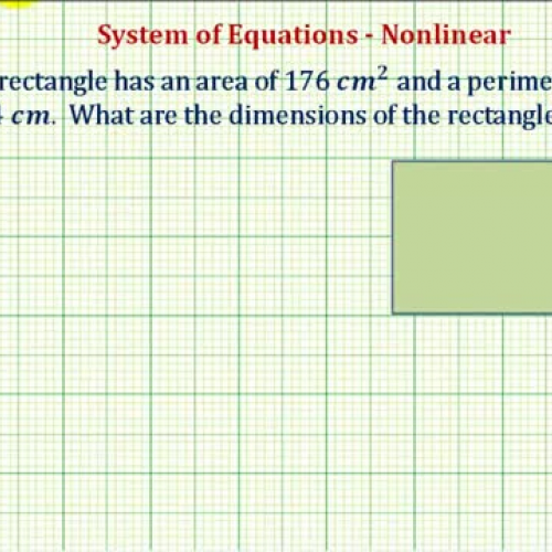 System Non Linear Area Perimeter App Ex