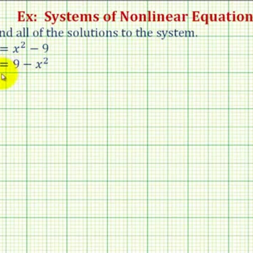 System Non Linear Ex1